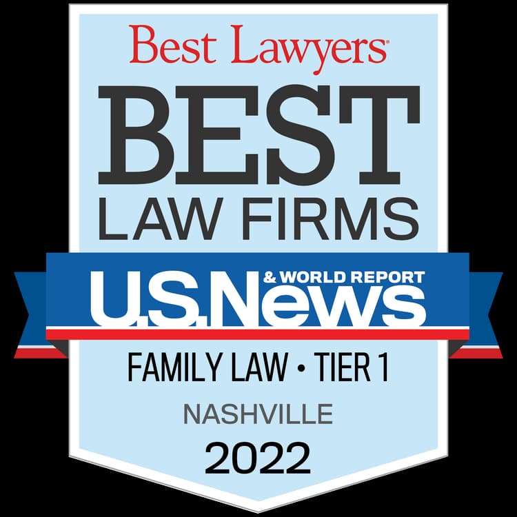 U.S. News Best Law Firms — Family Law, Tier 1, Nashville, 2022