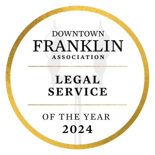 Downtown Franklin Association Legal Service of the Year, 2024